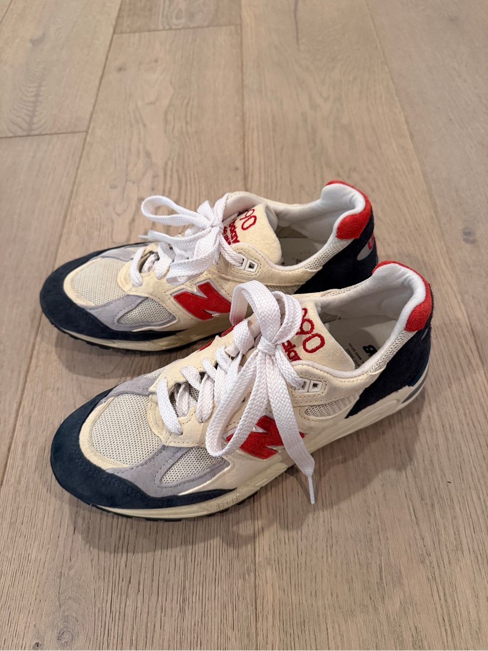 Teddy Santis x New Balance 990v2 Made in USA in Navy Sea Salt